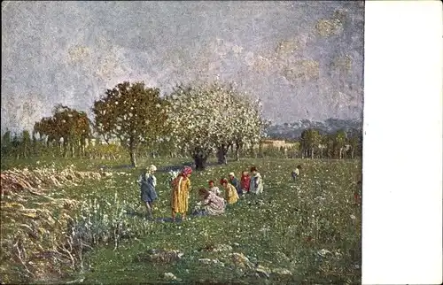 Künstler Ak Leoni, Giuseppe, Giorno di primavera