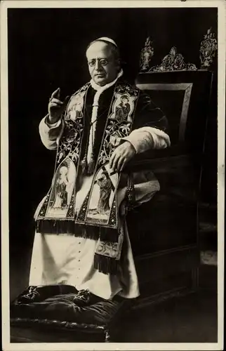 Ak Papst Pius XI., Achille Ambrogio Damiano Ratti, Portrait
