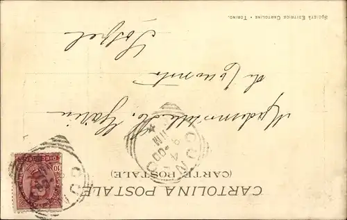 Ak Umberto I, König von Italien, Trauerkarte, Portrait