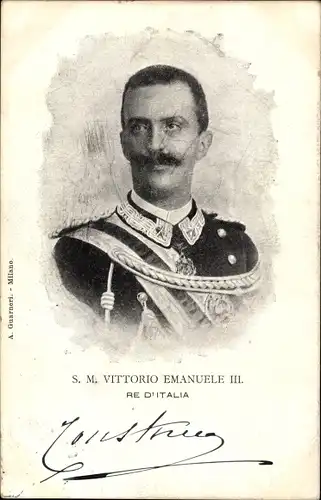 Ak Vittorio Emanuele III., König von Italien