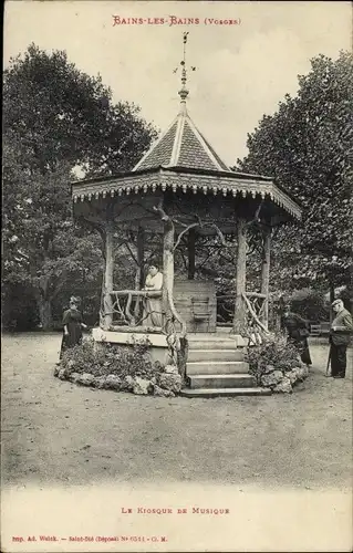 Ak Bains les Bains Vosges, Der Musikkiosk