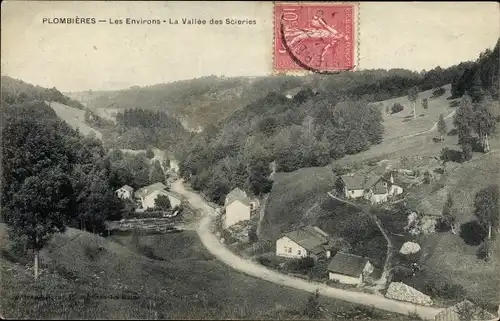 Ak Plombieres les Bains Lothringen Vogesen, La Vallee des Scieries