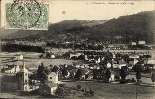 Ak Remiremont Lothringen Vogesen, Caserne du 5e Bataillon de Chasseurs