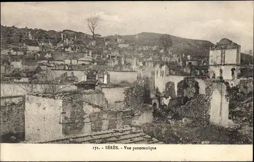 Ak Seres Griechenland, vue panoramique