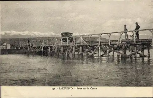 Ak Marina Sakulevo Makedonien Griechenland, Pont sur la Cerna