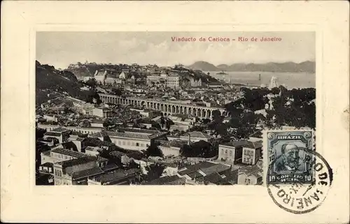 Ak Rio de Janeiro Brasilien, Viaducto da Carioca