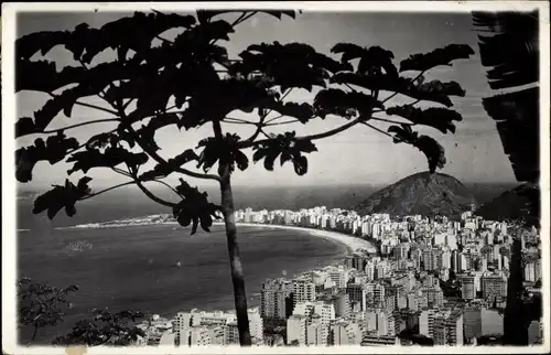 Foto Ak Brasilien, Totalansicht einer Stadt