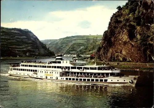 Ak MS Loreley, Köln Düsseldorfer Deutsche Rheinschifffahrt AG