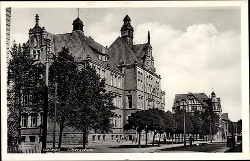 Ak Uelzen, Straßenpartie, Oberschule