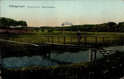 Ak Bad Fallingbostel Lüneburger Heide, Partie an der Templinbrücke