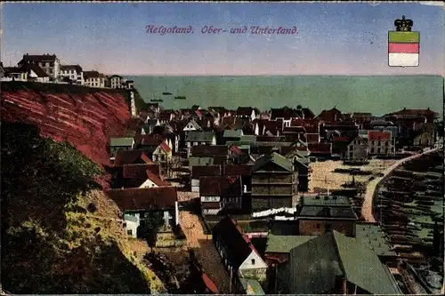 Ak Helgoland, Ober- und Unterland, Schiffe