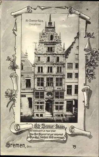 Ak Hansestadt Bremen, Alt-Bremer-Haus, Essighaus