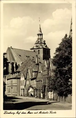 Ak Lüneburg in Niedersachsen, Auf dem Moore mit Michaelis-Kirche