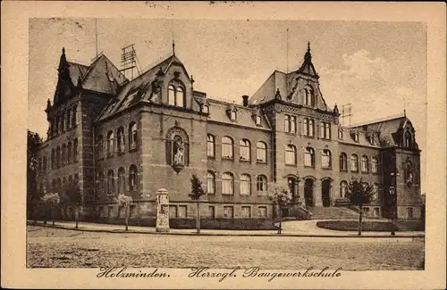 Ak Holzminden an der Weser, Herzogliche Baugewerkschule