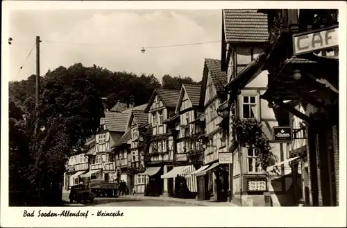 Ak Bad Sooden Allendorf, Weinreihe, Cafe