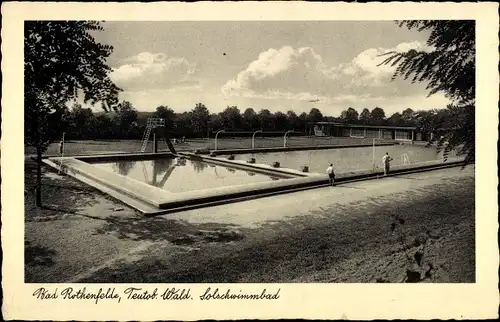 Ak Bad Rothenfelde am Teutoburger Wald, Solschwimmbad