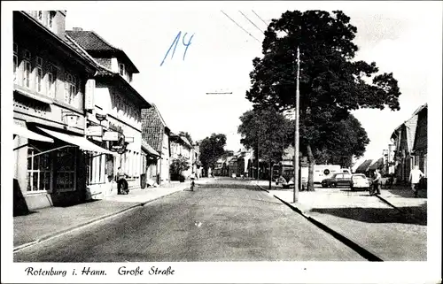Ak Rotenburg in Hannover Rotenburg an der Wümme, Große Straße