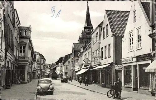 Ak Aurich in Ostfriesland, Burgstraße, Geschäfte