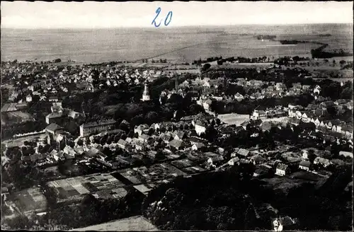 Ak Jever in Oldenburg Friesland, Luftaufnahme