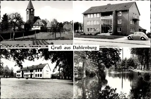 Ak Dahlenburg in der Lüneburger Heide, Kirche, Teilansichten