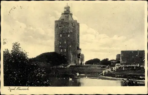 Ak Insel Neuwerk, Leuchtturm