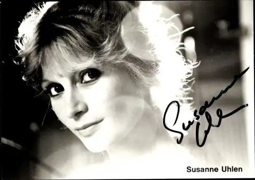 Ak Schauspielerin Susanne Uhlen, Portrait, Autogramm