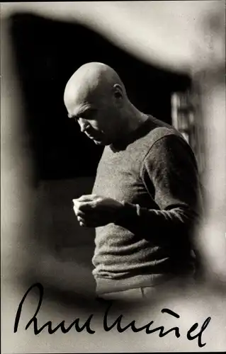 Ak Schauspieler und Regisseur Kurt Meisel, Seitenportrait, Autogramm