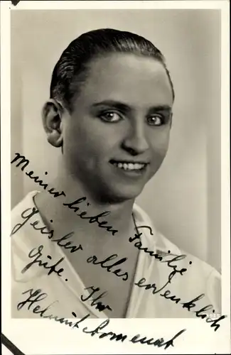 Ak Schauspieler ? Helmut Armenat, Portrait, Autogramm