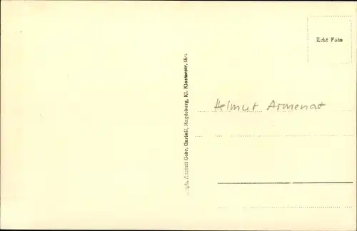 Ak Schauspieler ? Helmut Armenat, Portrait, Autogramm