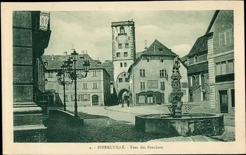 Ak Ribeauvillé Rappoltsweiler Elsass Haut Rhin, Tour des Bouchers