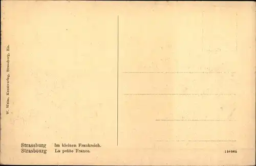 Ak Straßburg Straßburg Elsass Bas-Rhin, La Petite France