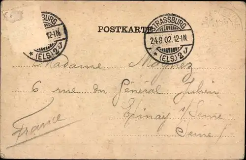 Ak Straßburg Straßburg Elsass Bas-Rhin, Bahnhof