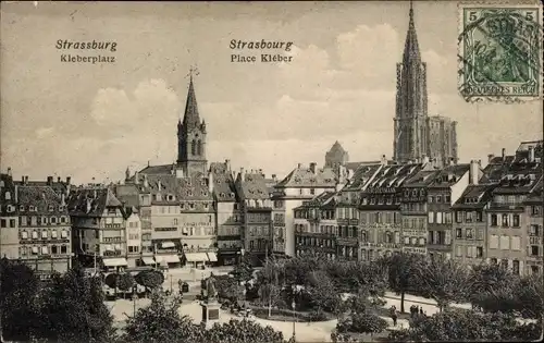 Ak Straßburg Straßburg Elsass Bas-Rhin, Place Kléber