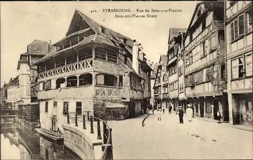 Postleitzahl Straßburg Straßburg Elsass Bas Rhin, Rue du Bain aux Plantes, Straßenansicht