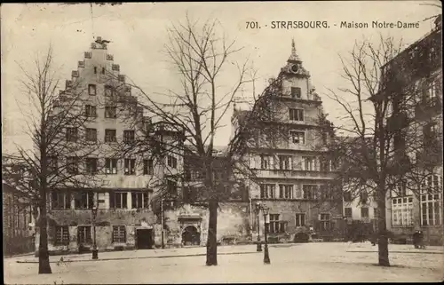 Ak Straßburg Straßburg Elsass Bas-Rhin, Maison Notre Dame