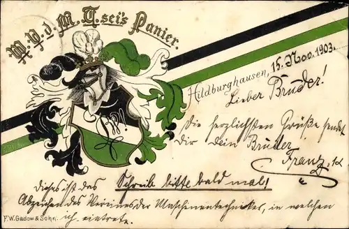 Studentuka Litho Hildburghausen in Thüringen, M.V. d. M.T. sei's Panier