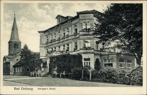 Ak Bad Driburg in Westfalen, Schaper's Hotel