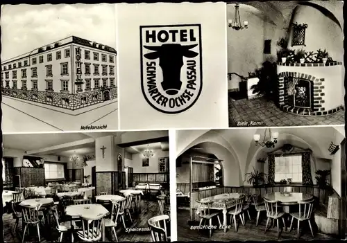 Ak Passau in Niederbayern, Hotel Schwarzer Ochse