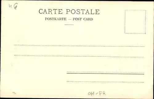 Ak Charmey Freiburg, Teilansicht mit Kirche