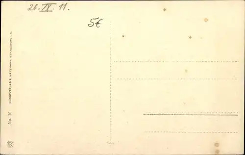 Ak Landau in der Pfalz, Altstadtpartie, Brücke