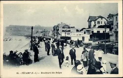 Ak Fecamps Seine Maritime, Boulevard des Belges