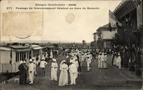 Ak Bamako Mali, Passage du Gouvernement General en Gare