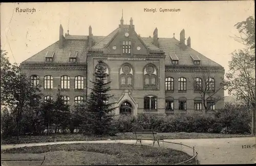 Ak Rawicz Rawitsch Posen, Kgl. Gymnasium
