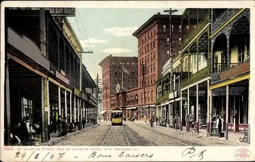 AK New Orleans Louisiana USA, St. Charles Street, St. Charles Hotel