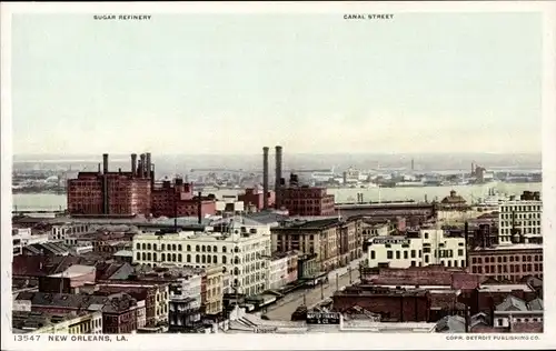 Ak New Orleans Louisiana USA, Panorama, Canal Street