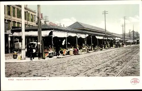 Ak New Orleans Louisiana USA, Französischer Markt