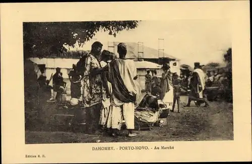 Ak Porto Novo Dahomey Benin, Au Marché