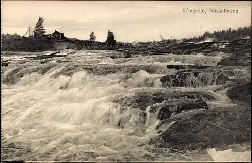 Ak Långsele Schweden, Nässeforsen