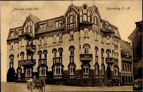 Ak Ronneburg in Thüringen, Hotel zum weißen Ross