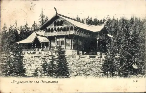 Ak Christiania Oslo Norwegen, Frognersoeter